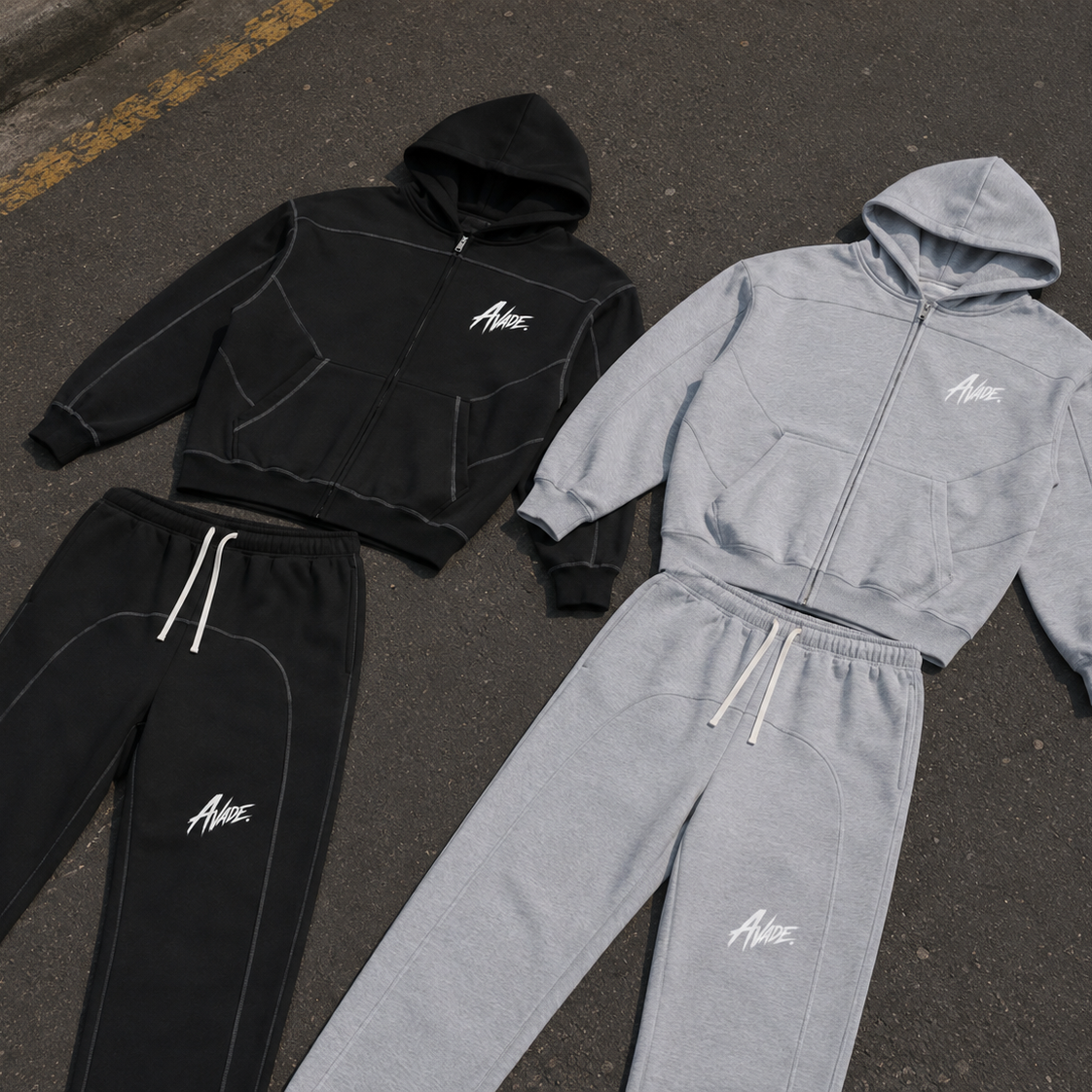 Essential Contrast Sweatpants | Black
